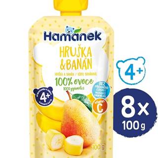 Hamánek  Hruška banán 8x 100 g značky Hamánek