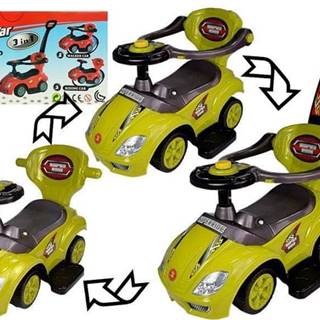 Lean-toys  Mega Car 3v1 Push Ride Yellow značky Lean-toys
