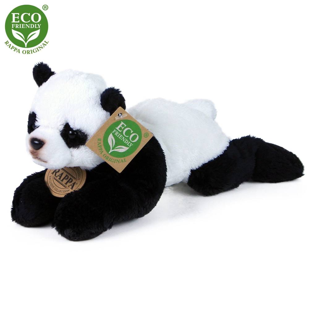 Rappa  Plyšová panda ležiaci 18 cm ECO-FRIENDLY značky Rappa