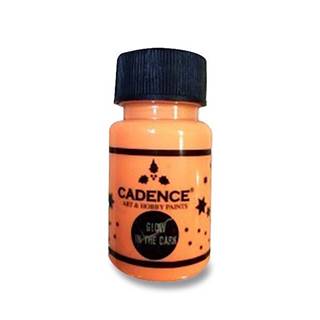 Cadence  Akrylové farby Premium 50 ml,  svietiace v tme,  oranžová značky Cadence