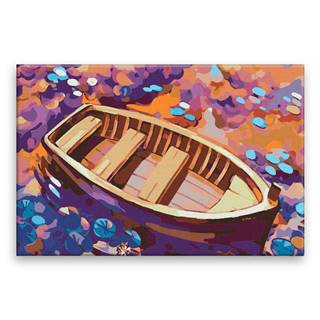 Malujsi Maľovanie podľa čísel - Opustená loď - 120x80 cm,  bez dreveného rámu