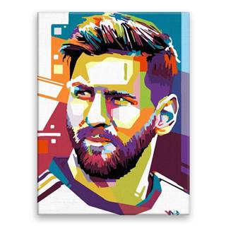 Malujsi  Maľovanie podľa čísel - Messi 01 - 30x40 cm,  plátno vypnuté na rám značky Malujsi