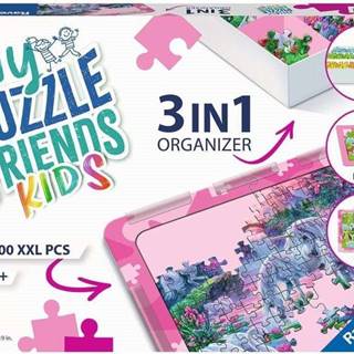 Ravensburger Súprava na skladanie puzzle My Puzzle Friends Kids 3v1 ružová