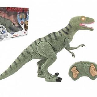 Teddies  Dinosaurus chodící IC velociraptor plast 50cm na baterie se zvukem se světlem v krabici 53x32, 5x12cm značky Teddies