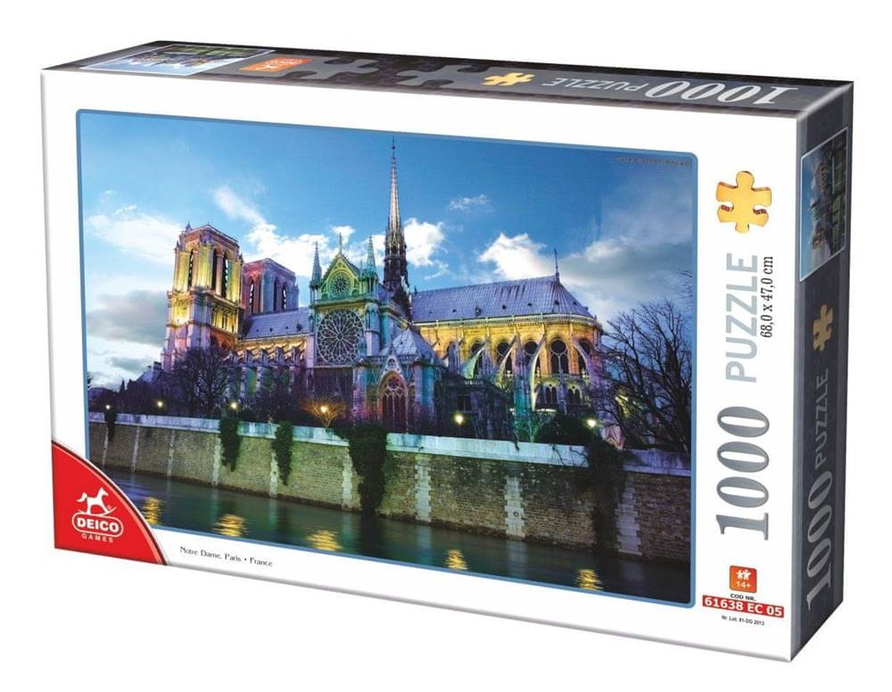 D-Toys  DEICO Puzzle Notre Dame,  Paríž 1000 dielikov značky D-Toys