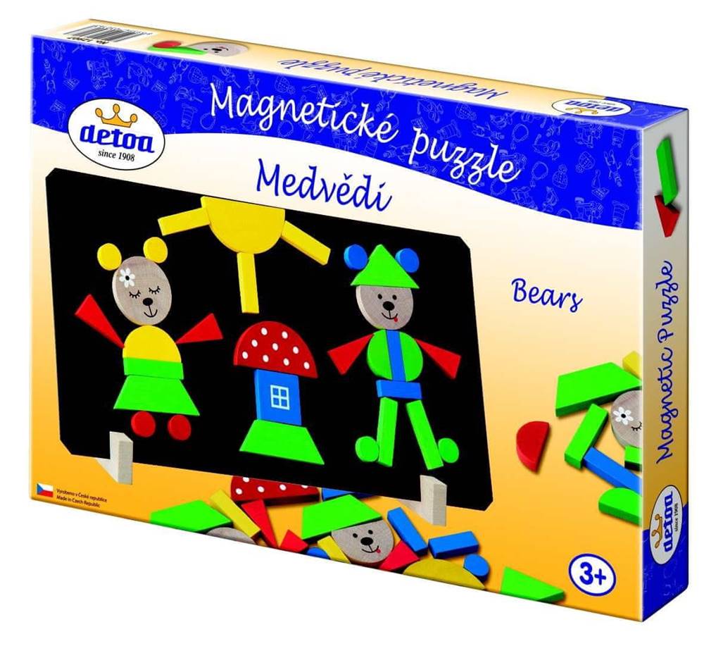 DETOA  Magnetické puzzle Medvede značky DETOA