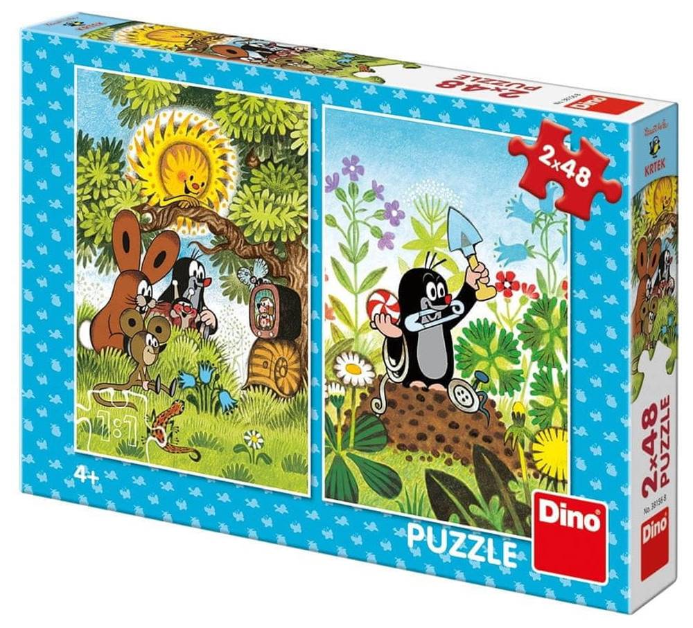 DINO  Puzzle Krtko a priatelia 2x48 dielikov značky DINO