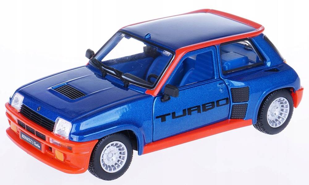 BBurago  1:24 Plus Renault 5 Turbo modré značky BBurago