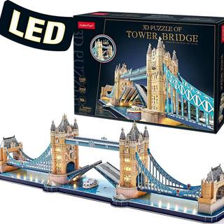 CubicFun Svietiace 3D puzzle Tower Bridge 222 dielikov