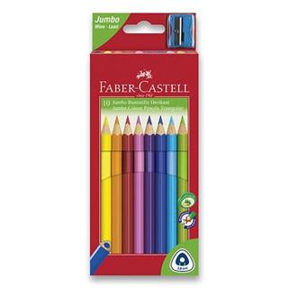 Faber-Castell Pastelky 116510 Junior Triangular 10 farieb + strúhadlo
