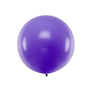 PartyDeco Okrúhly balón 1m,  pastel Levandulová