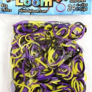 Rainbow Loom Original-gumičky-600ks- purpurová fialová svietiaca