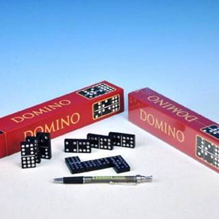 shumee Domino společenská hra dřevo 55ks v krabičce 23, 5x3, 5x5cm