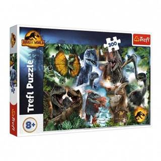 Trefl Puzzle Oblíbení dinosauři/Jurassic World 300dílků 60x40cm v krabici 40x27x4, 5cm