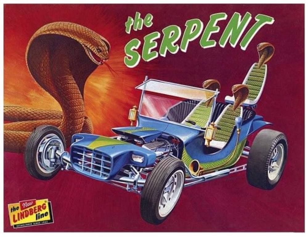 KECJA  Plastikový model - Serpent Show Rod car 1:16 - Lindberg značky KECJA