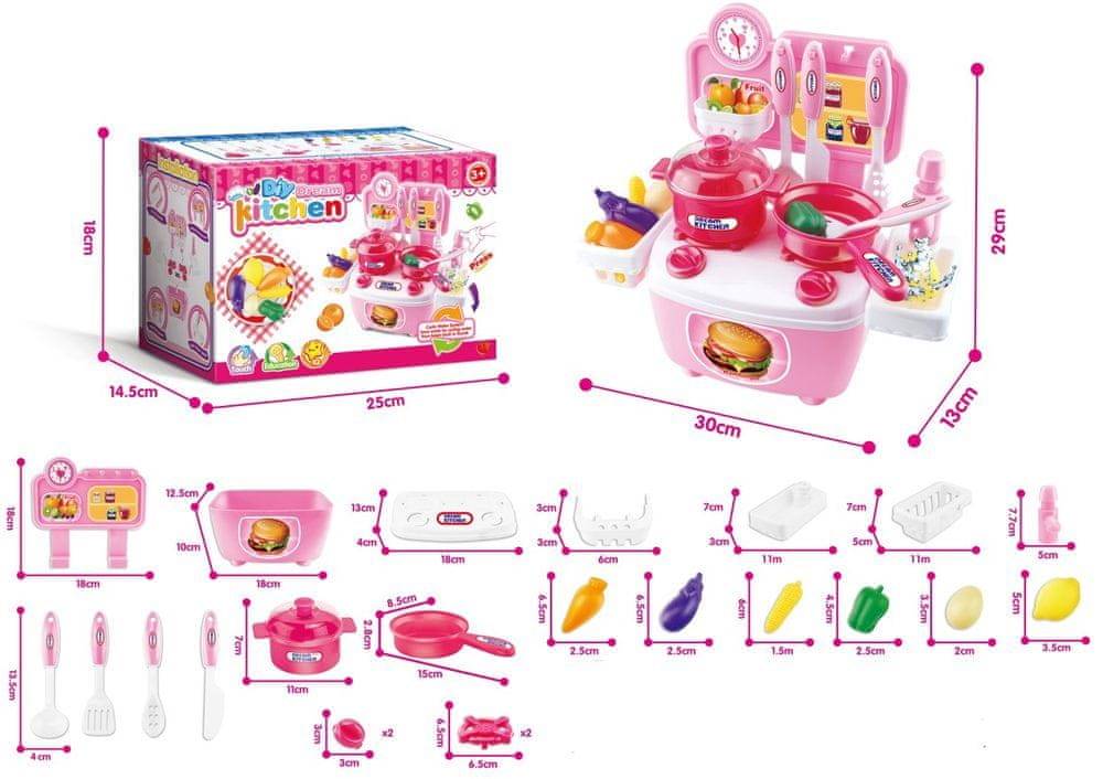 Mac Toys  Mini kuchyňa ružová značky Mac Toys