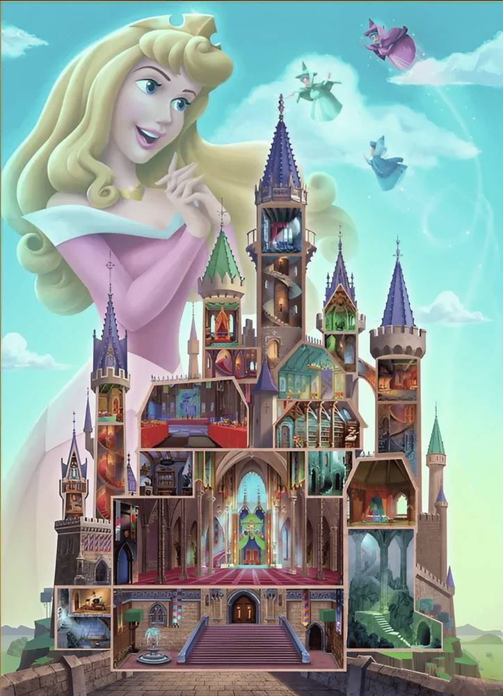 Ravensburger  Puzzle Disney Castle Collection: Šípková Ruženka 1000 dielikov značky Ravensburger