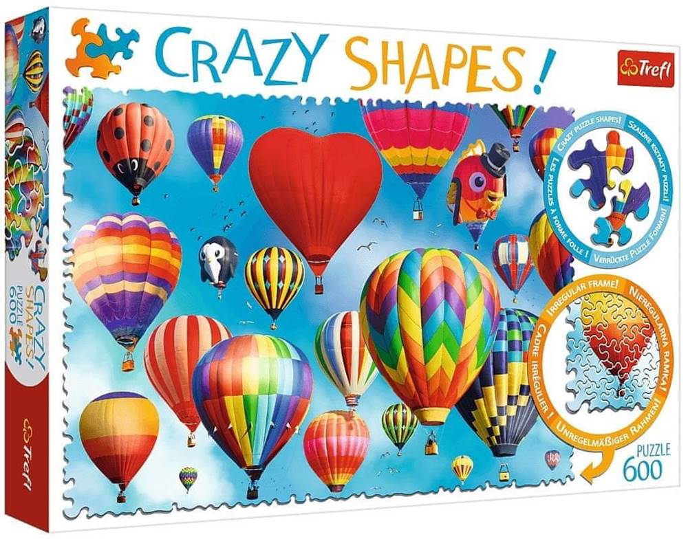 Trefl  Crazy Shapes puzzle Farebné balóny 600 dielikov značky Trefl