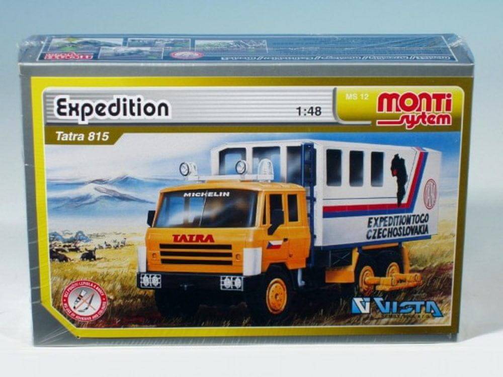 VISTA  Stavebnica Monti 12 Expedícia Tatra 815 1:48 v krabici 22x15x6cm Cena za 1ks značky VISTA