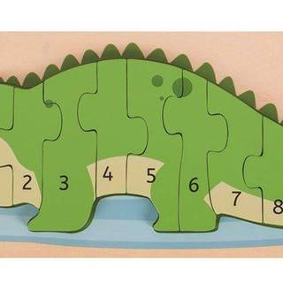 Bigjigs Toys  Vkladacie puzzle krokodíl s číslami značky Bigjigs Toys
