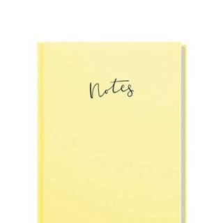 Linkovaný zápisník Pastelovo žltá