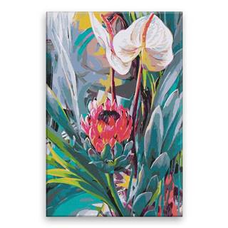 Malujsi  Maľovanie podľa čísel - Exotické kvety - 40x60 cm,  bez dreveného rámu značky Malujsi