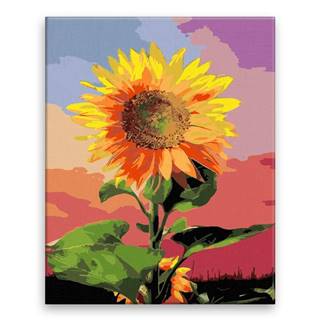 Malujsi Maľovanie podľa čísel - V žiari slnečnice - 40x50 cm,  plátno vypnuté na rám