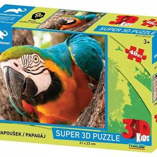Prime 3D Puzzle Papagáj 3D 48 dielikov