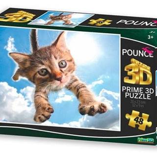 Prime 3D Puzzle Skákajúca mačka: Sparkles 3D 48 dielikov