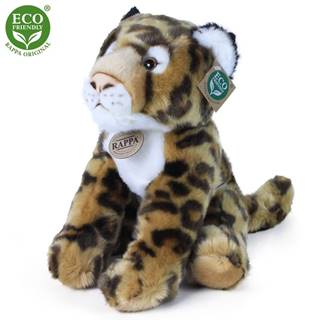 Rappa Plyšový leopard sediaci 30 cm ECO-FRIENDLY