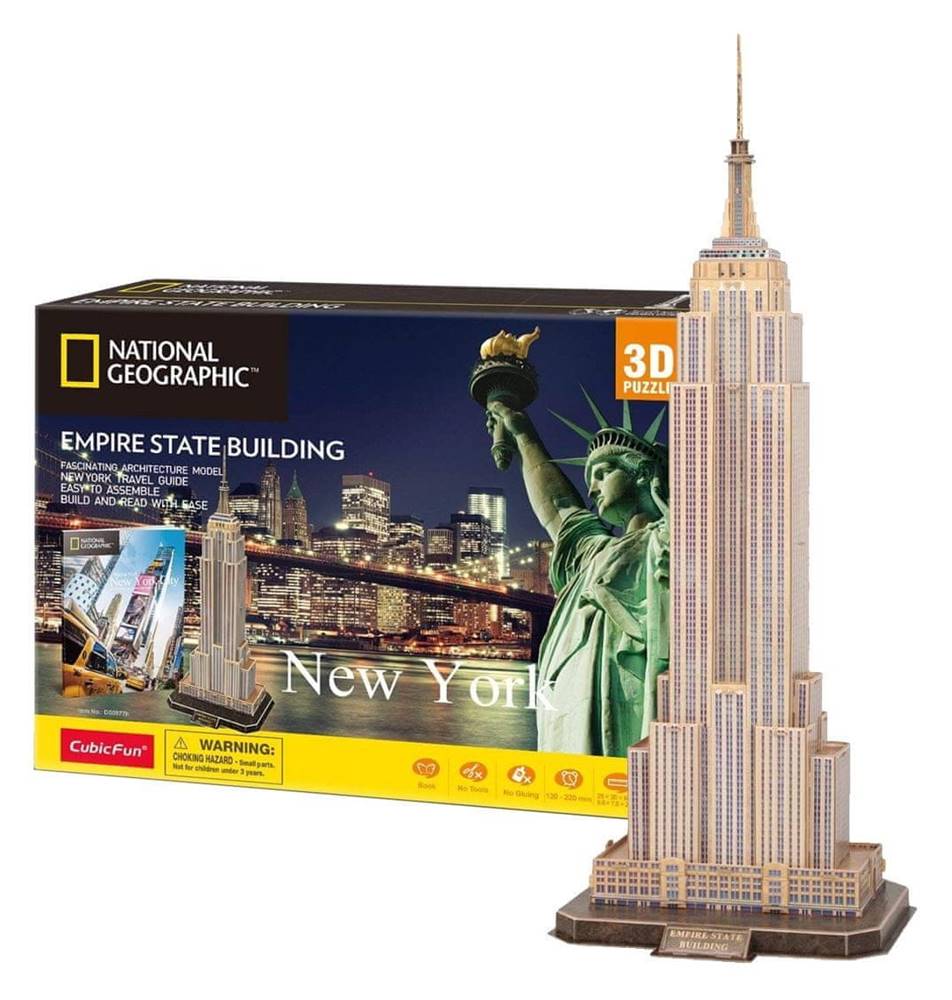 CubicFun  3D puzzle National Geographic: Empire State Building 66 dielikov značky CubicFun