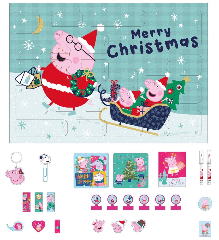 Karton P+P  Adventný kalendár Peppa Pig - zánovné značky Karton P+P