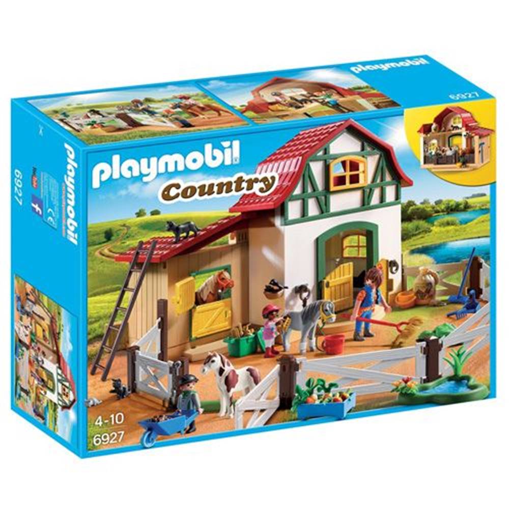 Playmobil  Farma s poníkmi ,  Jazdecký dvor,  80 dielikov značky Playmobil