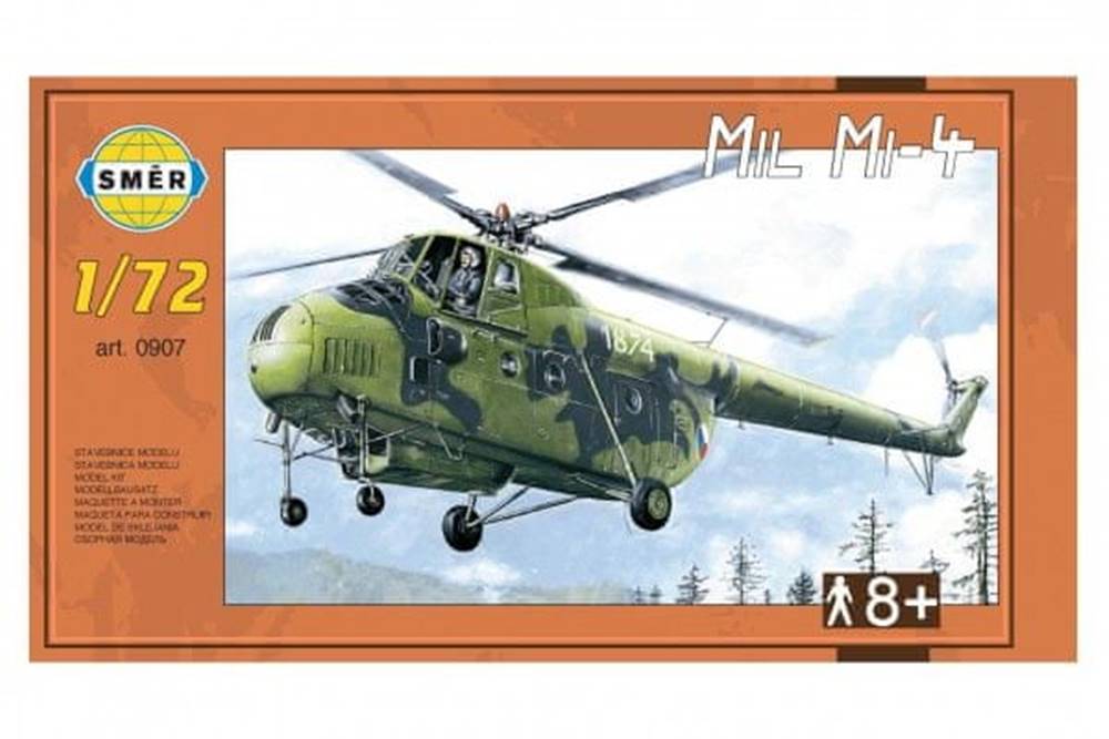 SMĚR  Smer Model Vrtuľník Mil Mi-4 v krabici 34x19x5,  5cm značky SMĚR