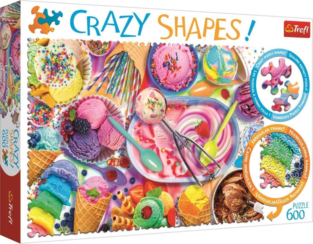 Trefl  Crazy Shapes puzzle Sladké sny 600 dielikov značky Trefl
