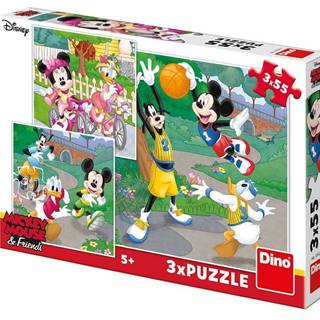 DINO Puzzle Mickey Moa kamaráti 3x55 dielikov