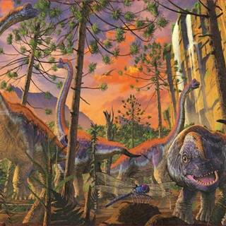 EDUCA Puzzle Zvedavý dinosaurus 500 dielikov