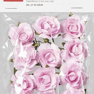 Knorr Prandell Papírové květiny - růžové 12 ks