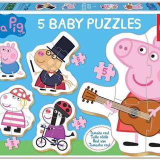 Trefl Puzzle Baby Prasiatko Peppa 2,  5v1 (3-5 dielikov)