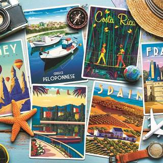 Trefl  Puzzle Pohľadnica z dovolenky 1000 dielikov značky Trefl