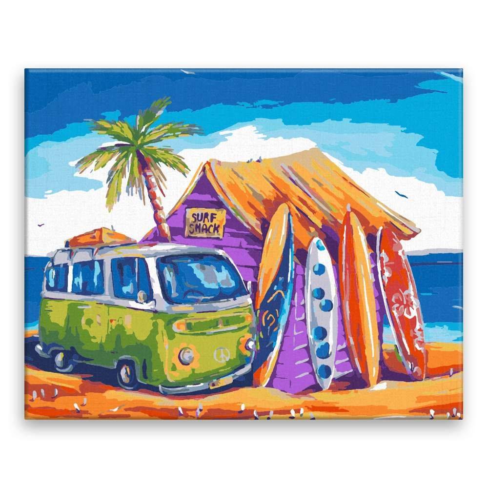 Malujsi  Maľovanie podľa čísel - Hawai - 100x80 cm,  bez dreveného rámu značky Malujsi