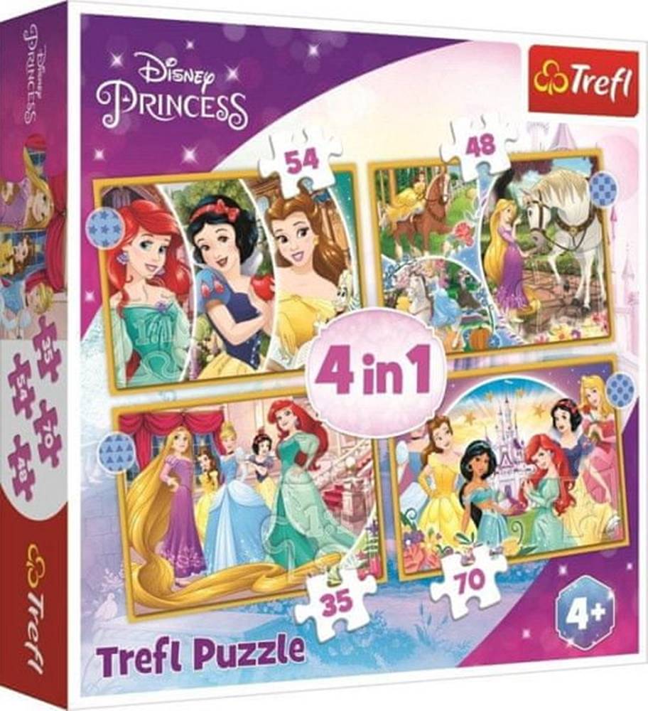 Dolce & Gabbana Puzzle Disney princezny: Šťastný den 4v1 - 35, 48, 54, 70 dílků značky Dolce & Gabbana