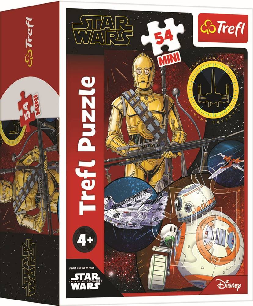 Trefl  Puzzle Star Wars: C3PO a BB8 54 dielikov značky Trefl