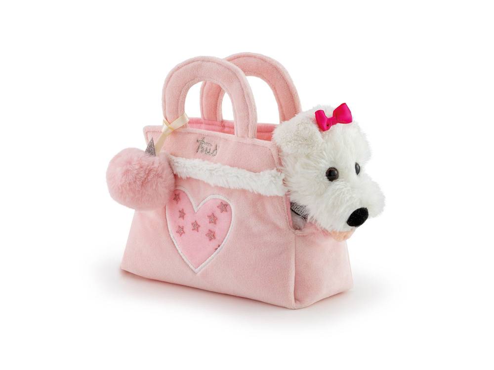 Trudi  PETS - Módna taška s maznáčikom,  ružová so srdiečkom,  0m+ značky Trudi