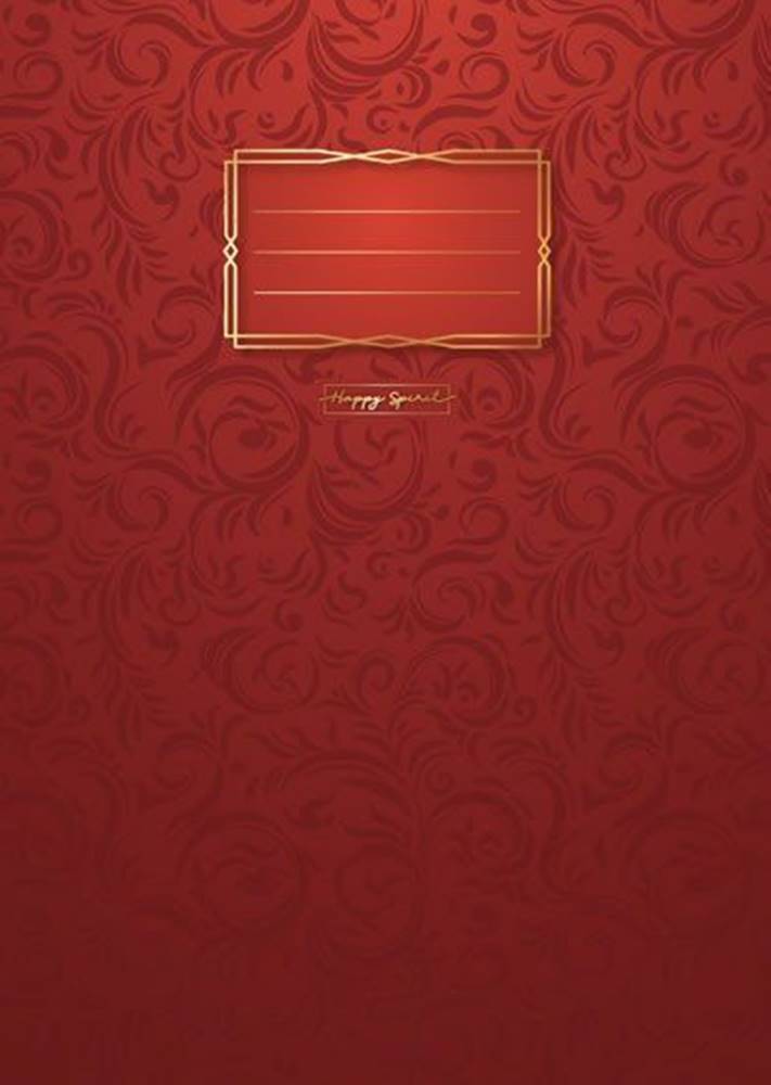 Solex Zošit Premium červené ornamenty A5 - Zošity značky Solex