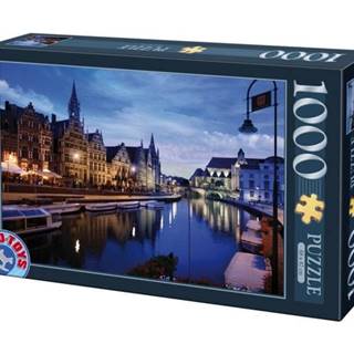 D-Toys Puzzle Nočný Gent,  Belgicko 1000 dielikov