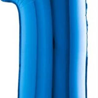 Grabo Nafukovací balónek číslo 1 modrý 102cm extra velký