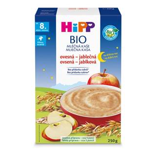 HiPP  BIO Kaša mliečna na dobrú noc ovsená-jablčná od 8.mesiaca,  250g značky HiPP
