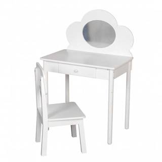 Kozmetický stolík 72, 5 x 48, 5 x 50 cm so stoličkou