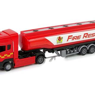 Lean-toys Červená hasičská cisterna 30 cm dlhá